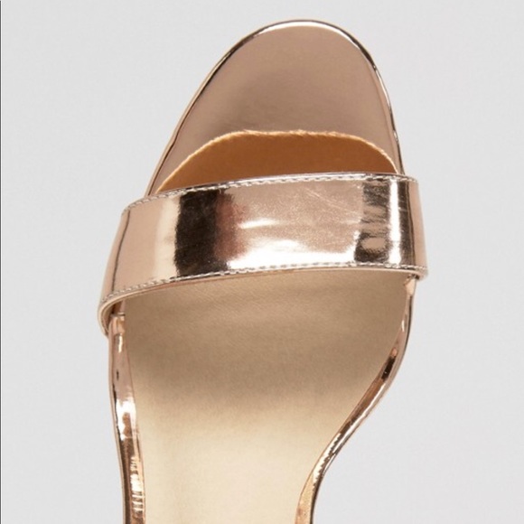 Strappy rose gold heels, Truffle London ASOS sz 9 - Picture 3 of 7